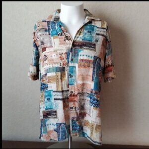 Batick Bay island design medium Hawaiian shirt